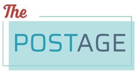El logotipo de The Postage — la palabra The en rojo sobre un recuadro de color aguamarina con la palabra Postage en su interior. The Postage es un cliente .NET.