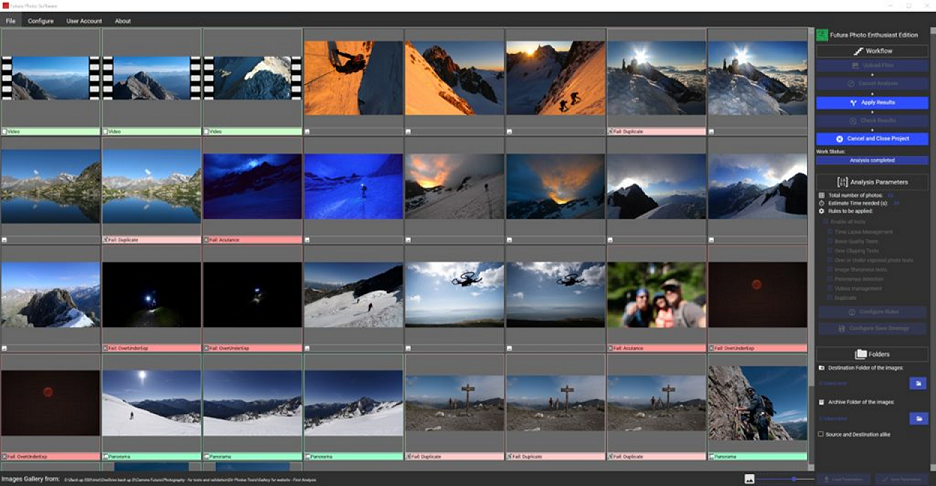 Screenshot of Futura Photo software
