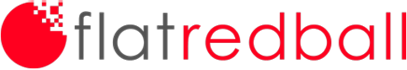 flat red ball logo